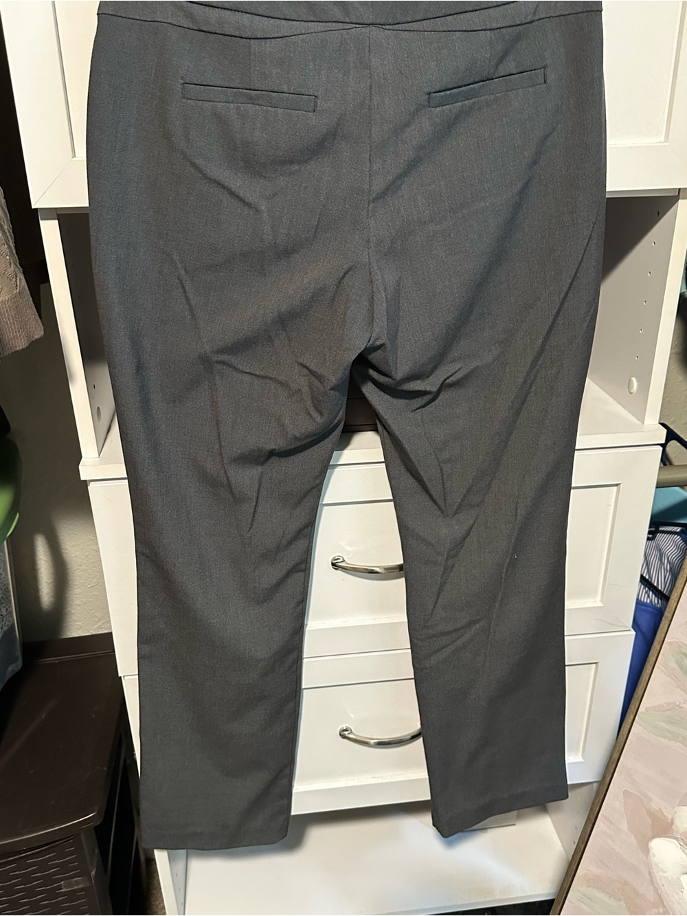 Worthington Modern Fit Gray Trouser Pants Size 8 Career Workwear Office - Picture 6 of 6